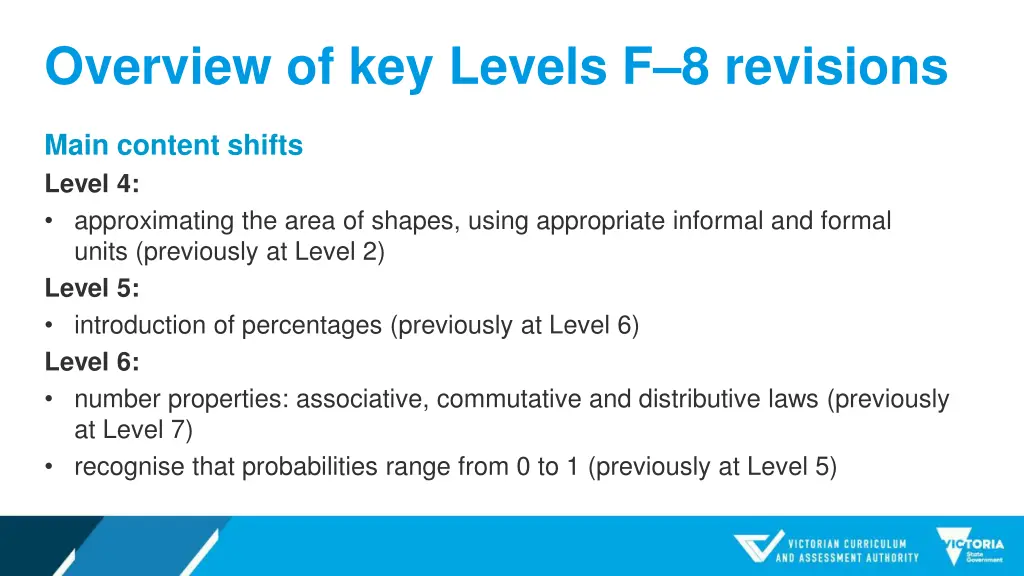overview of key levels f 8 revisions 2