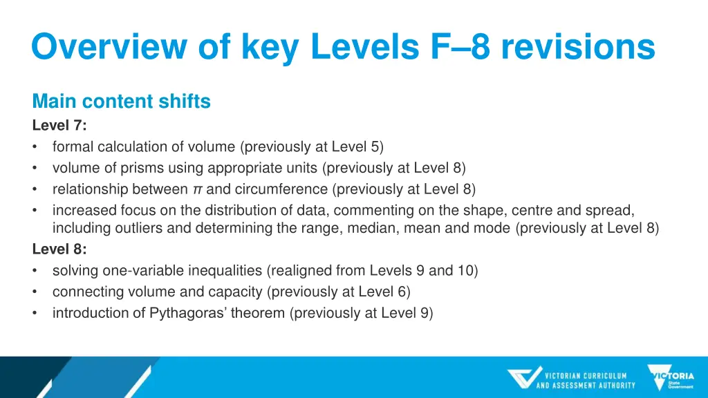 overview of key levels f 8 revisions 3