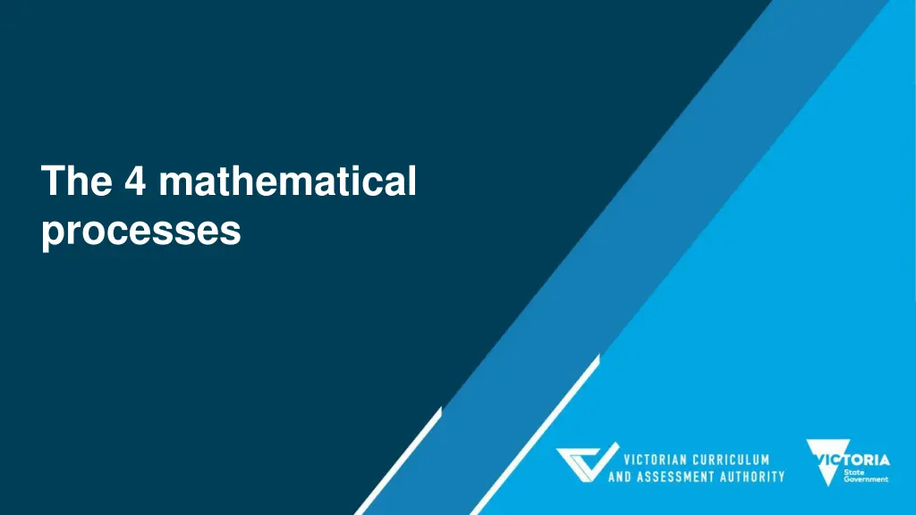 the 4 mathematical processes