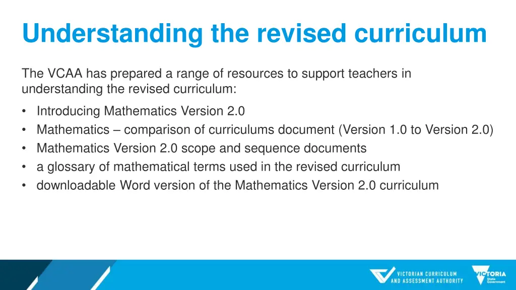 understanding the revised curriculum