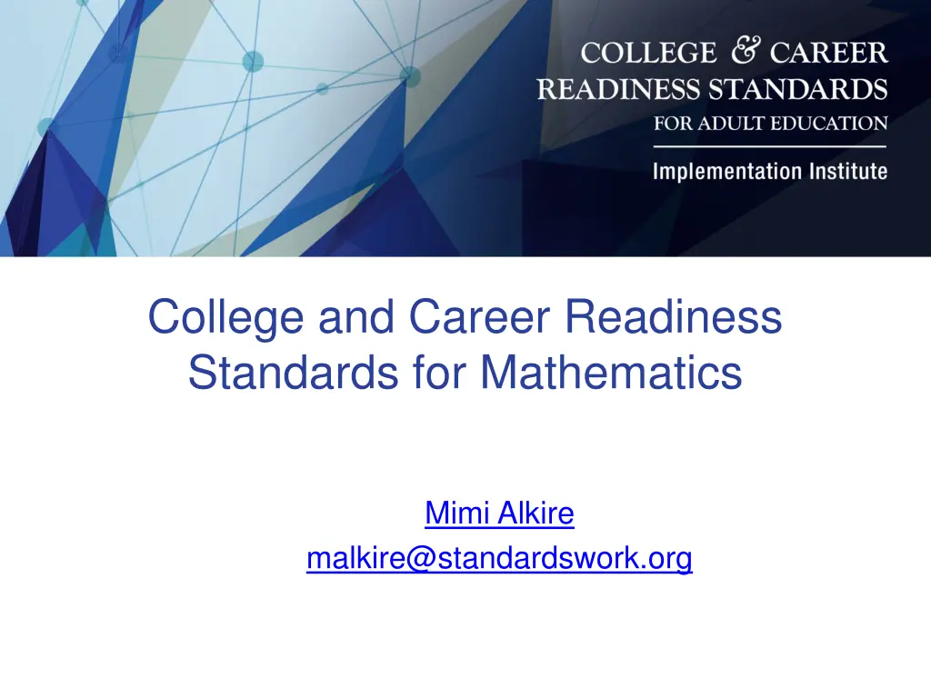 college and career readiness standards