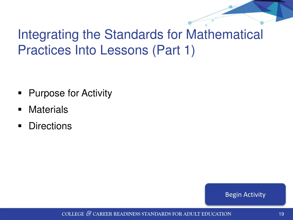 integrating the standards for mathematical