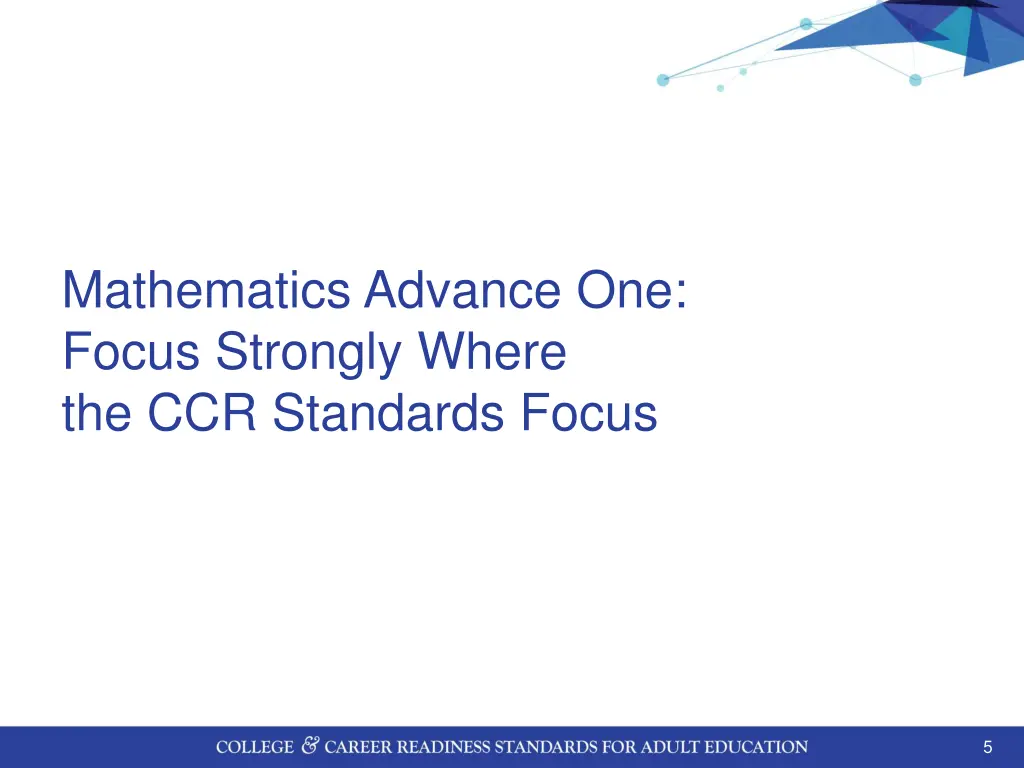 mathematics advance one focus strongly where