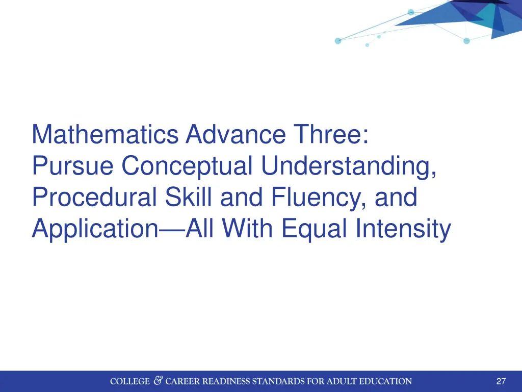 mathematics advance three pursue conceptual