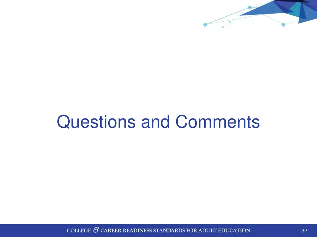 questions and comments 1