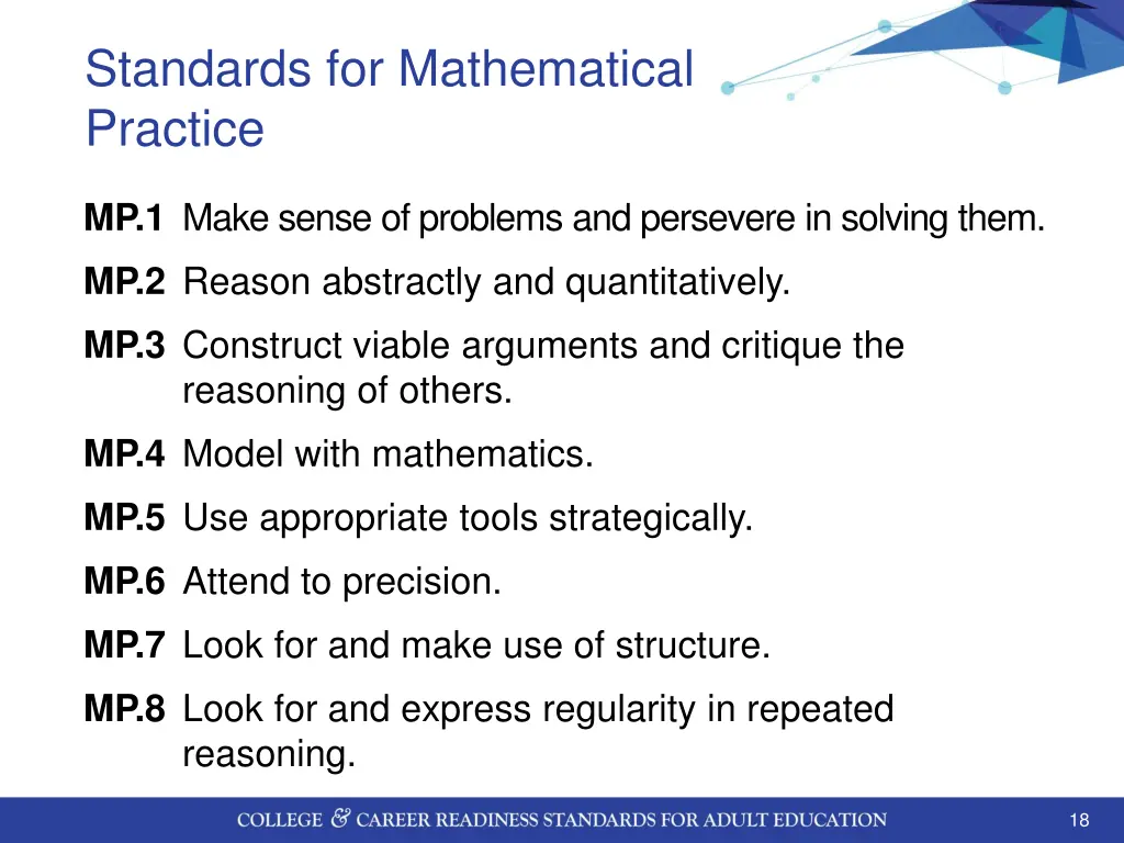 standards for mathematical practice