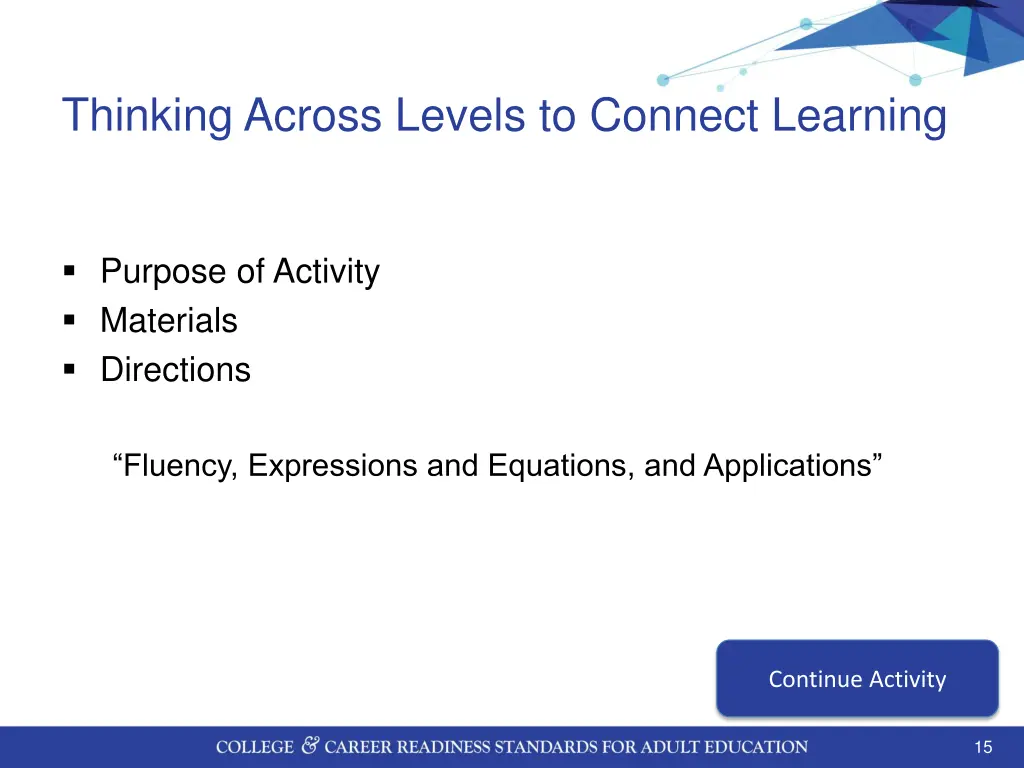 thinking across levels to connect learning 1