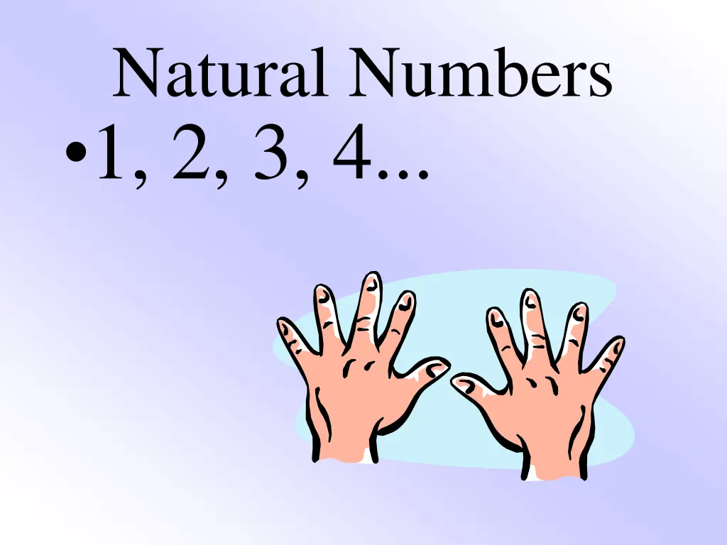 natural numbers 1 2 3 4