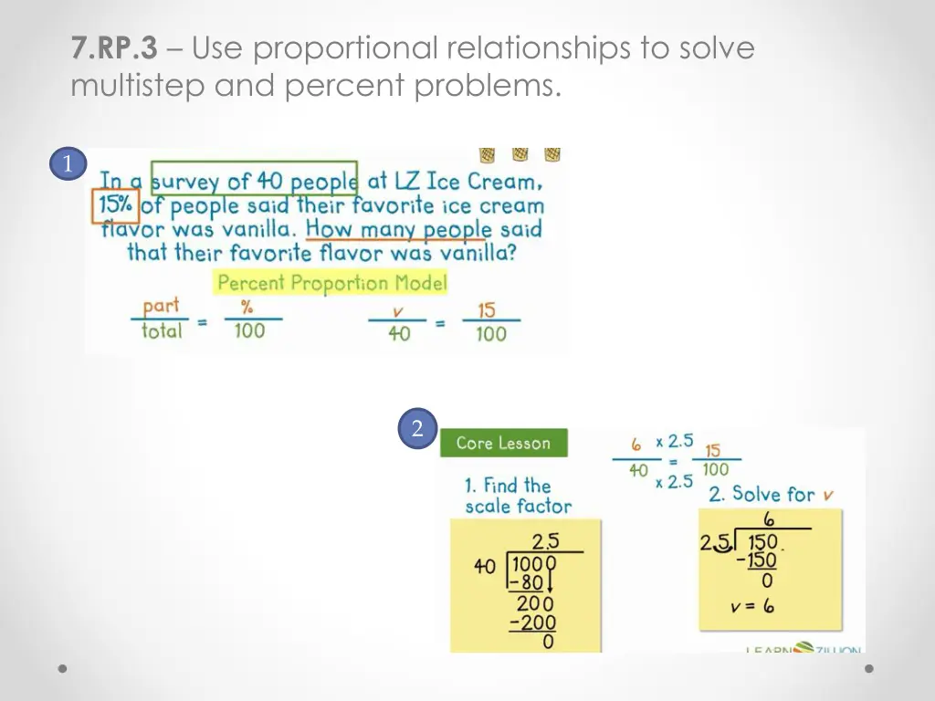 7 rp 3 use proportional relationships to solve