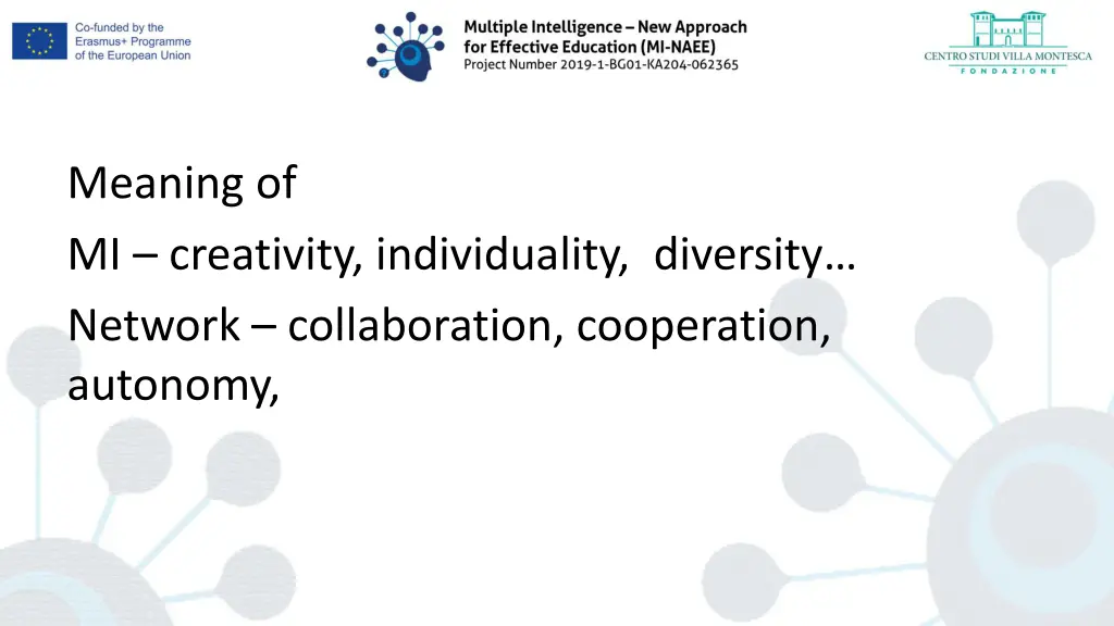 meaning of mi creativity individuality diversity