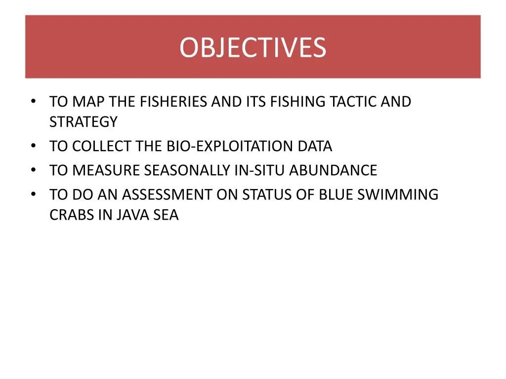 objectives