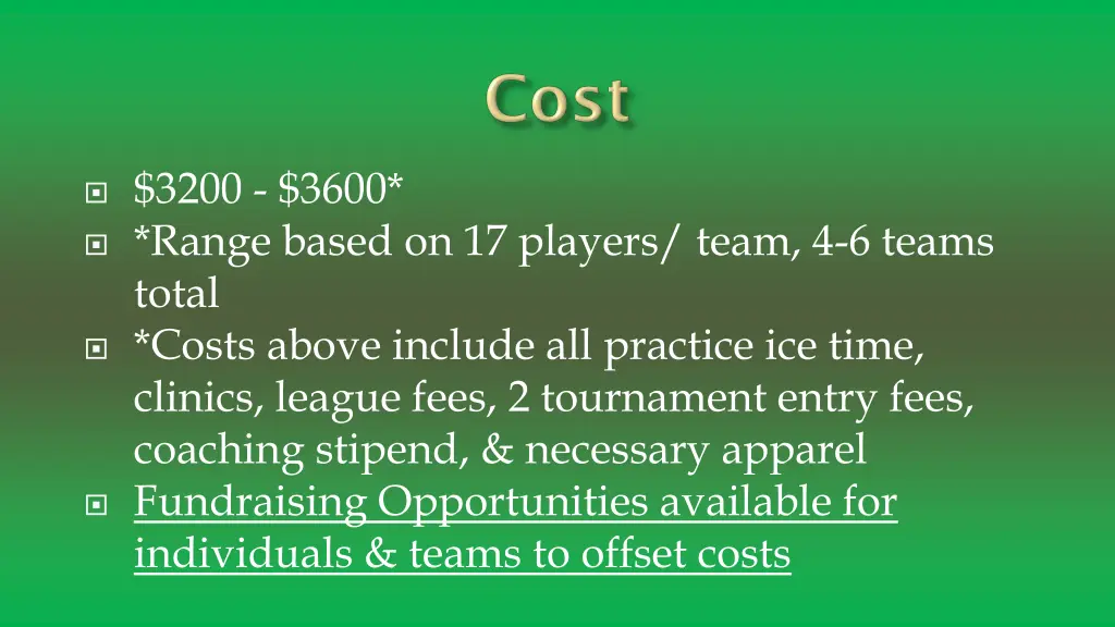 3200 3600 range based on 17 players team