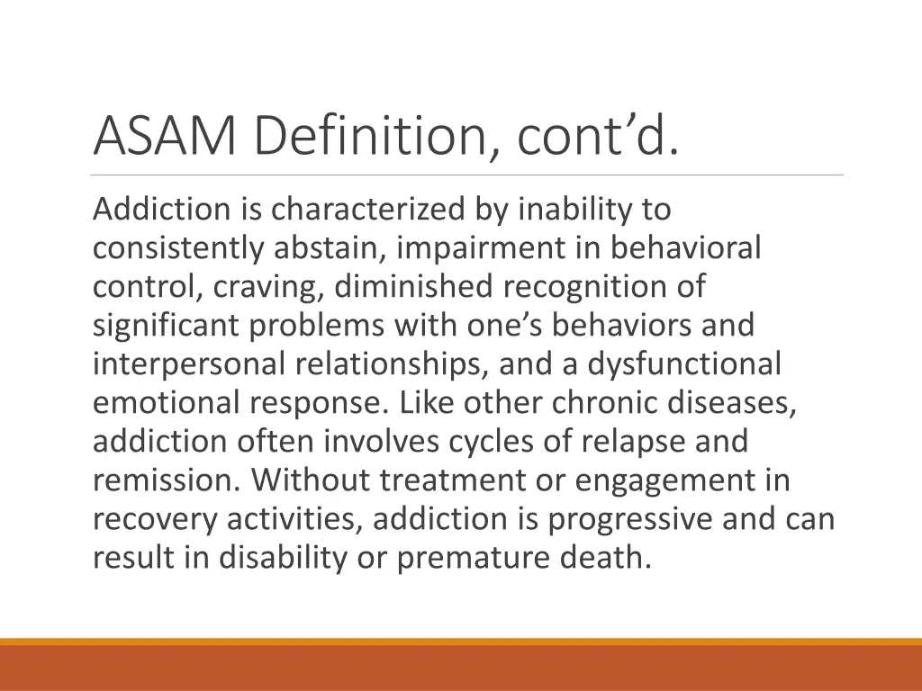 asam definition cont d