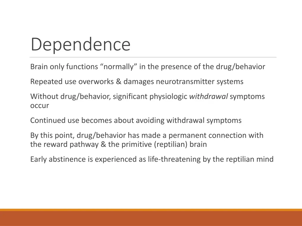 dependence