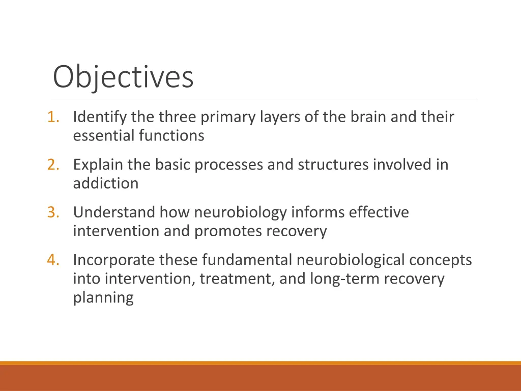 objectives