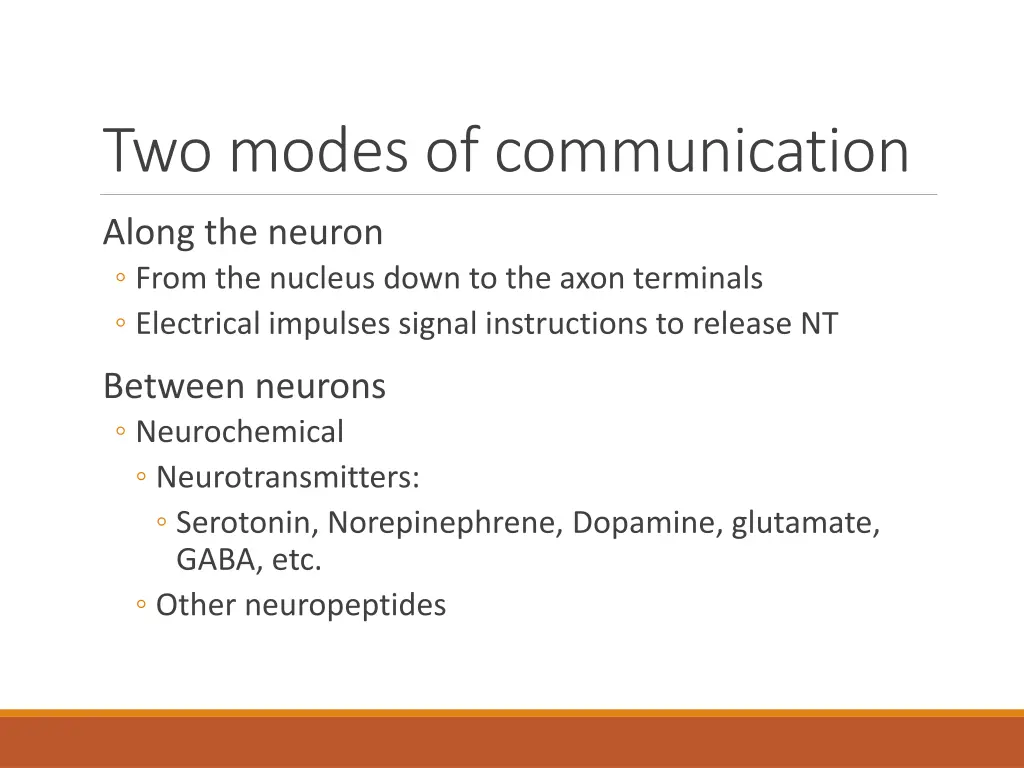 two modes of communication