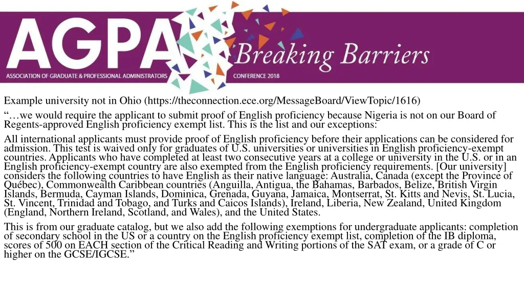 example university not in ohio https