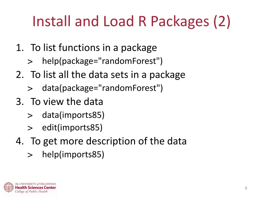 install and load r packages 2