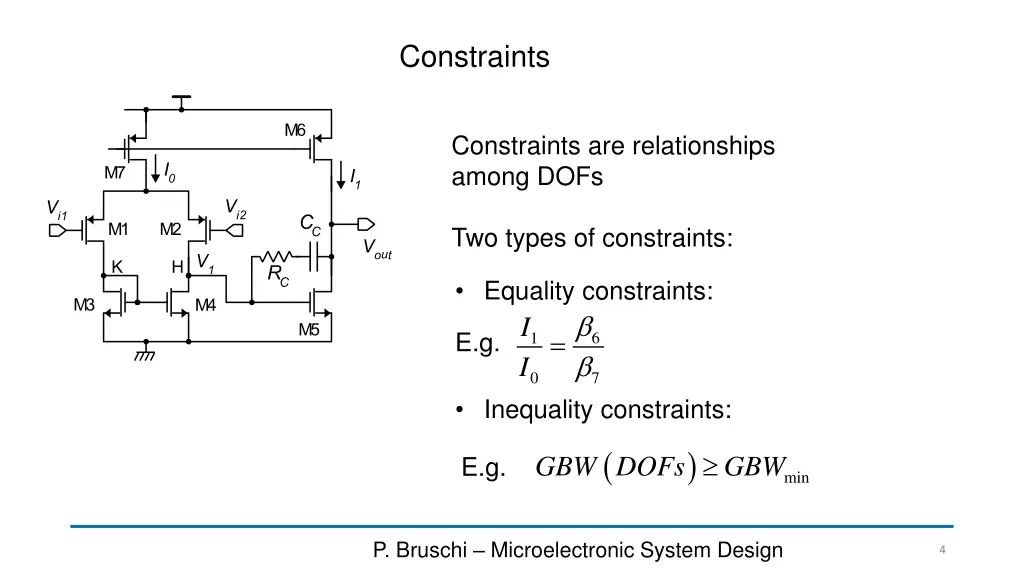 constraints