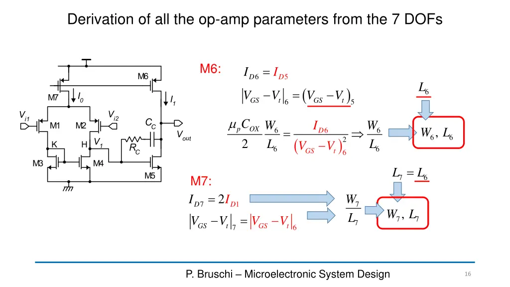 derivation of all the op amp parameters from 1