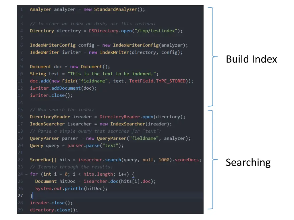build index