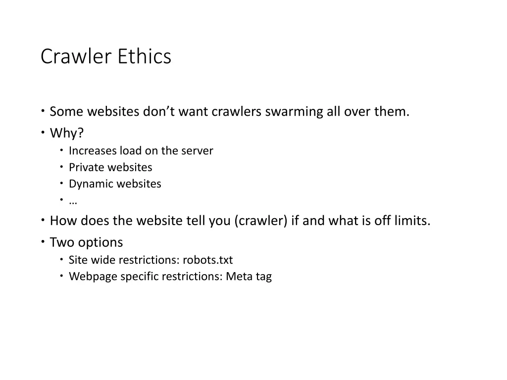 crawler ethics