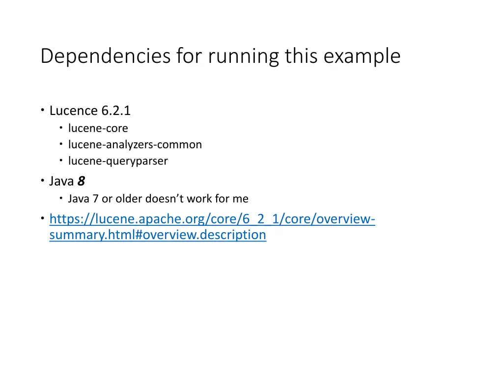 dependencies for running this example