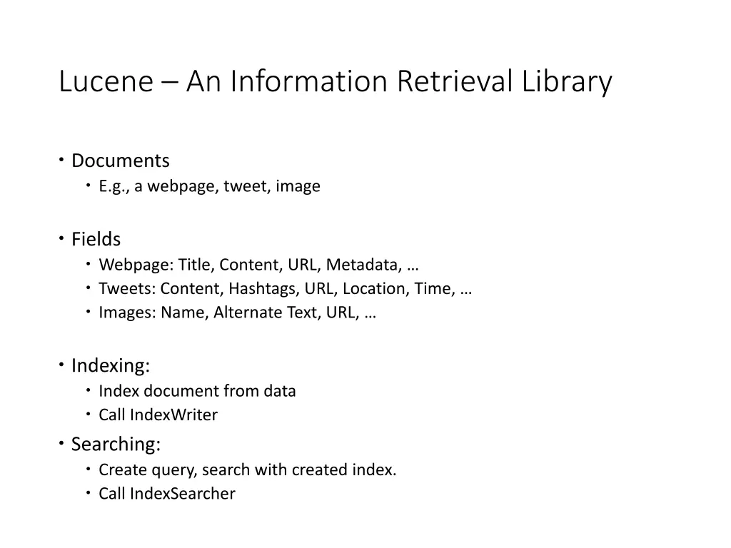 lucene an information retrieval library