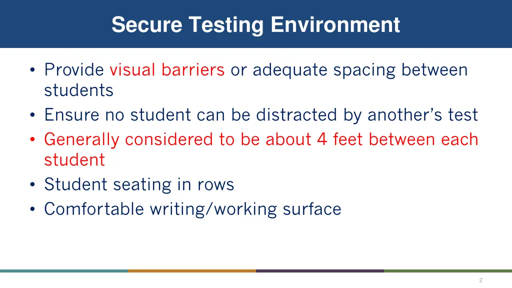 secure testing environment