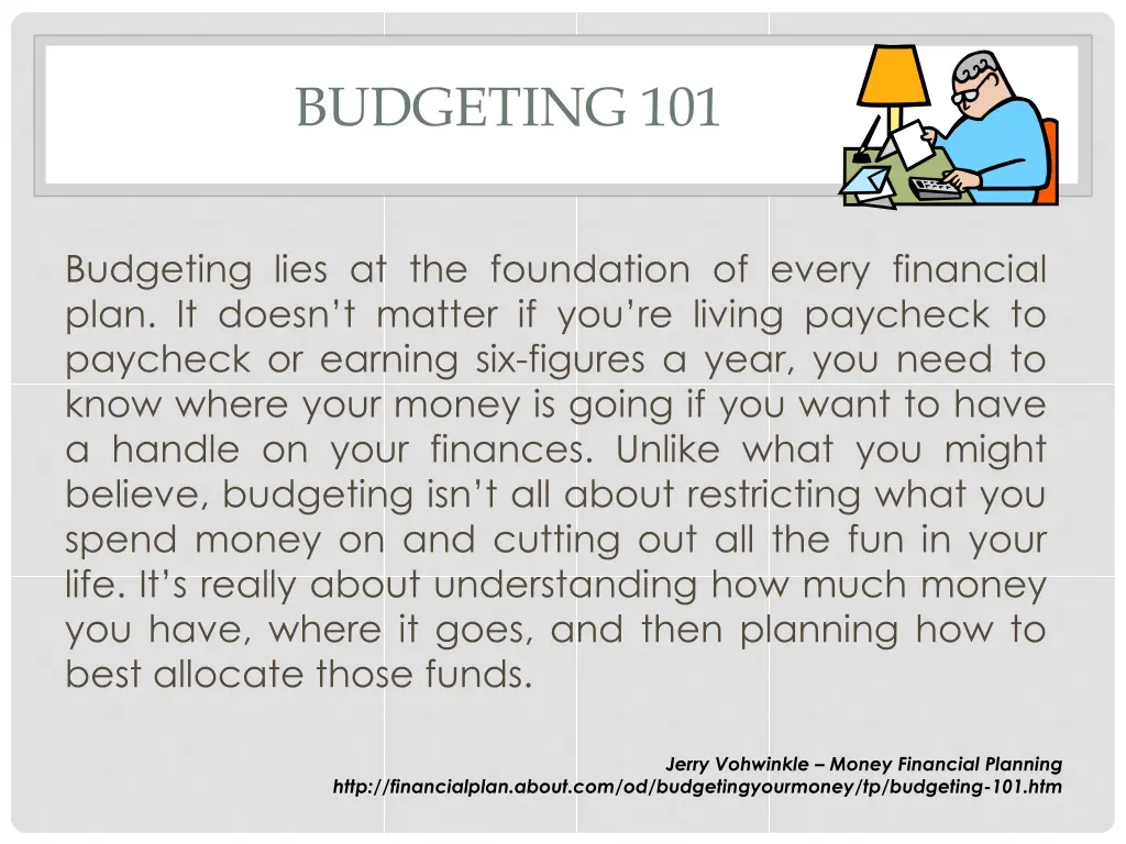 budgeting 101