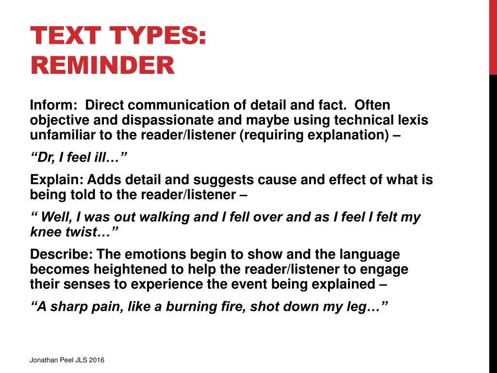 text types reminder