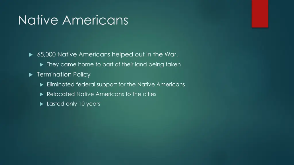 native americans