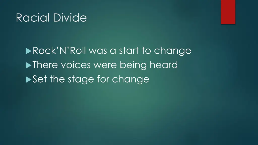 racial divide