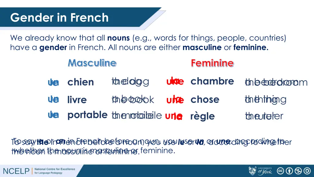 gender in french