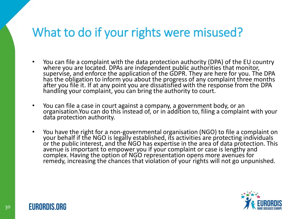 what to do if your rights were misused what