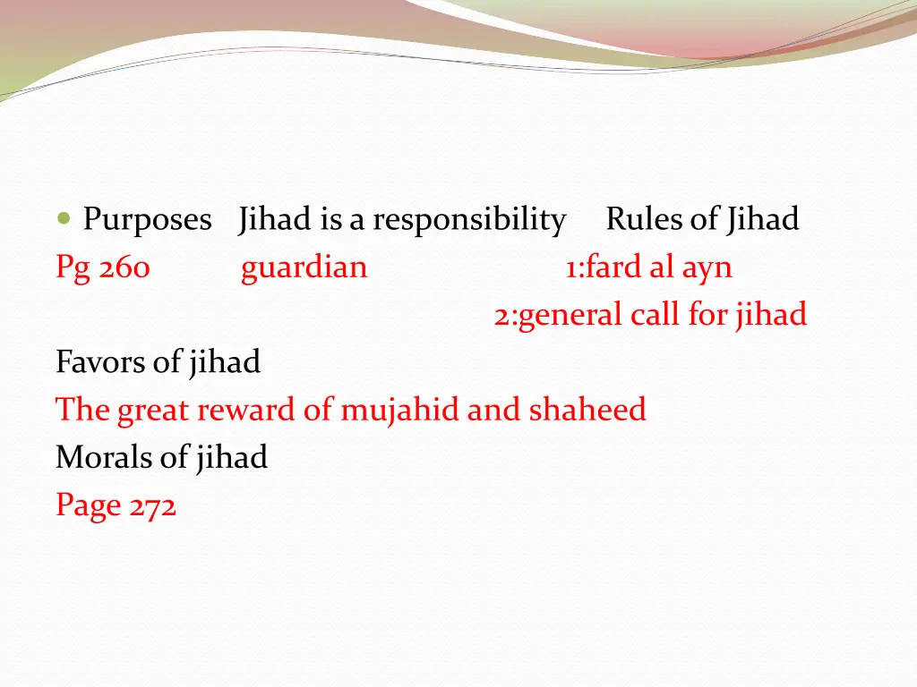 purposes jihad is a responsibility