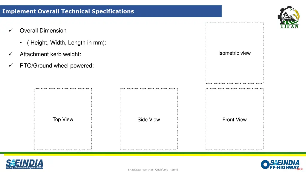 implement overall technical specifications
