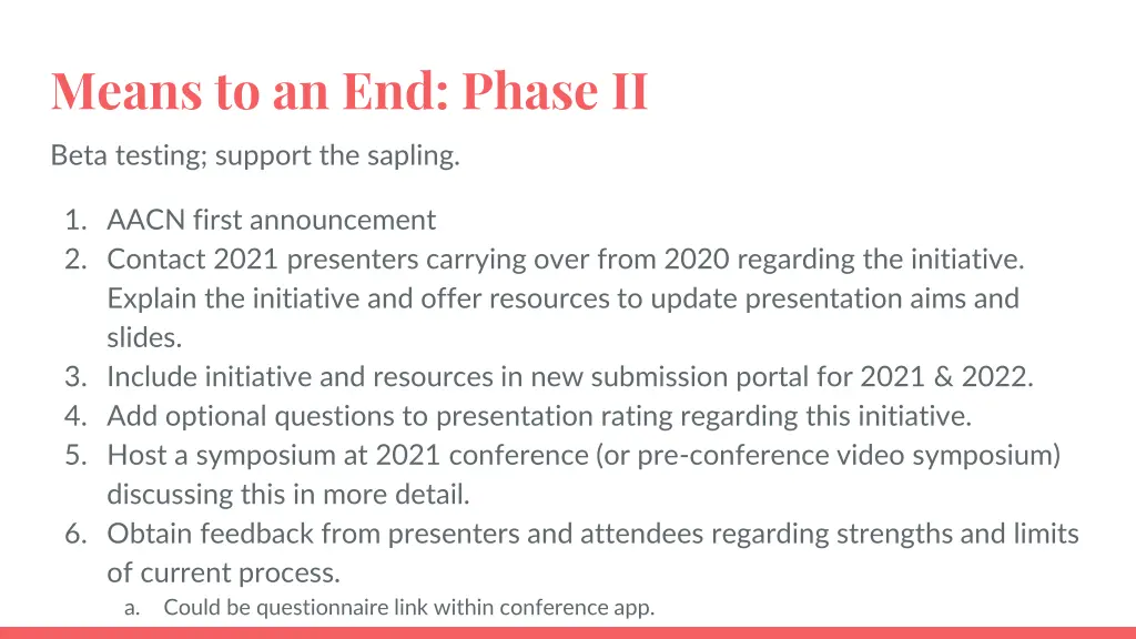 means to an end phase ii