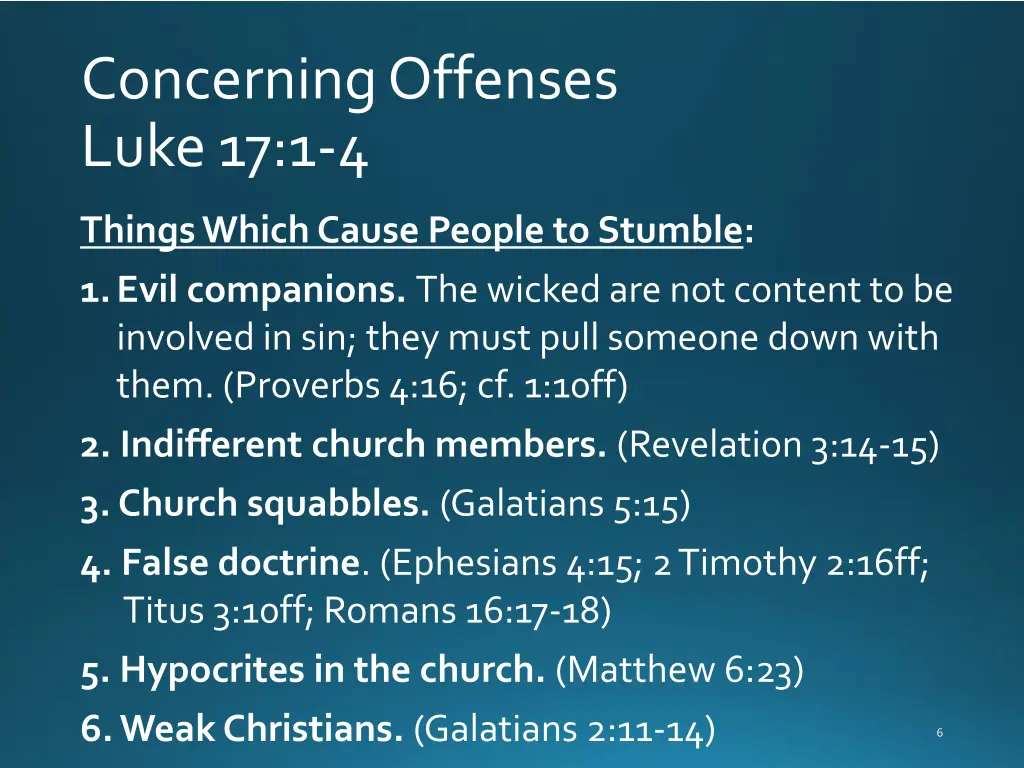 concerning offenses luke 17 1 4