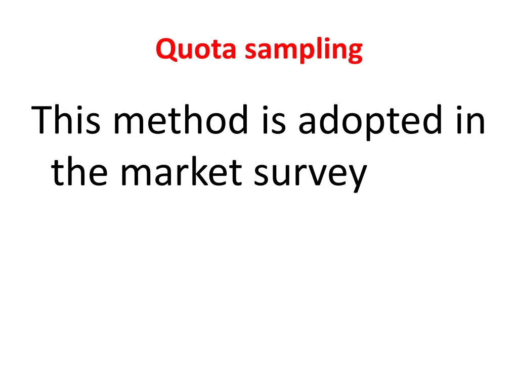 quota sampling