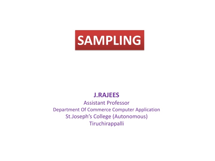sampling