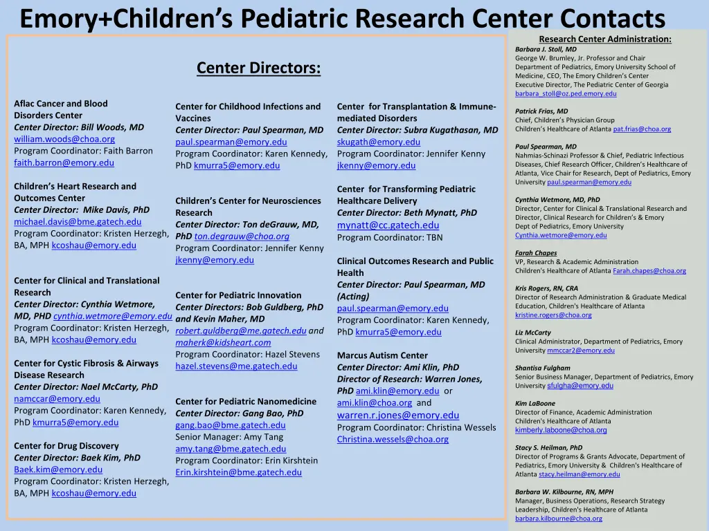 emory children s pediatric research center