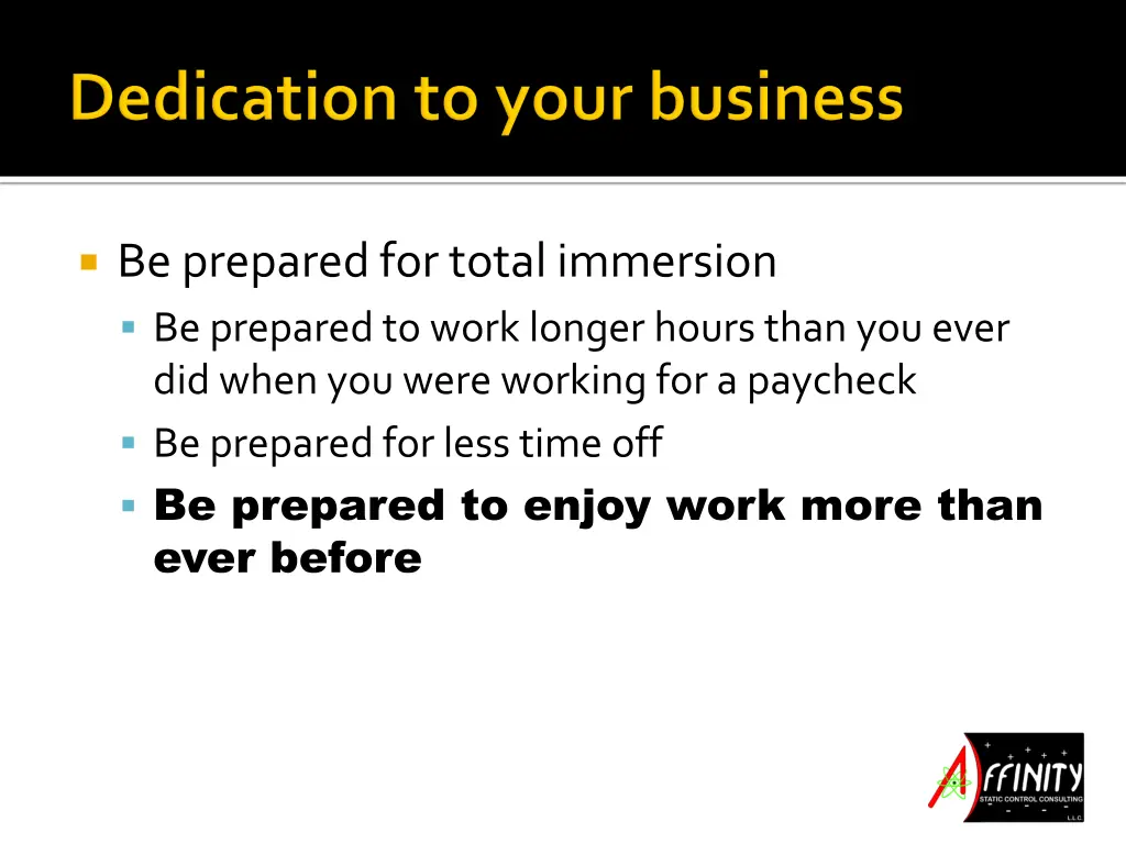 be prepared for total immersion be prepared