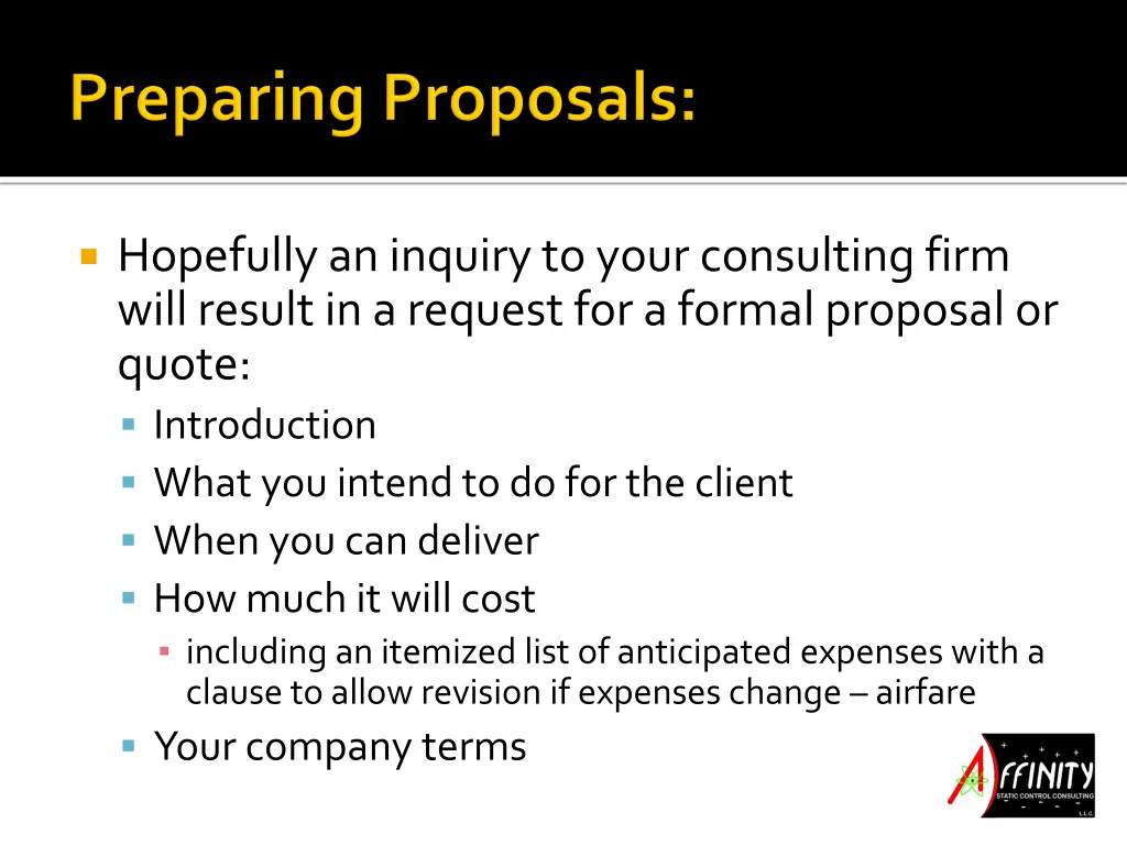 hopefully an inquiry to your consulting firm will
