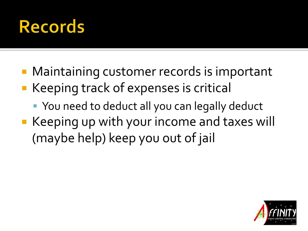 maintaining customer records is important keeping