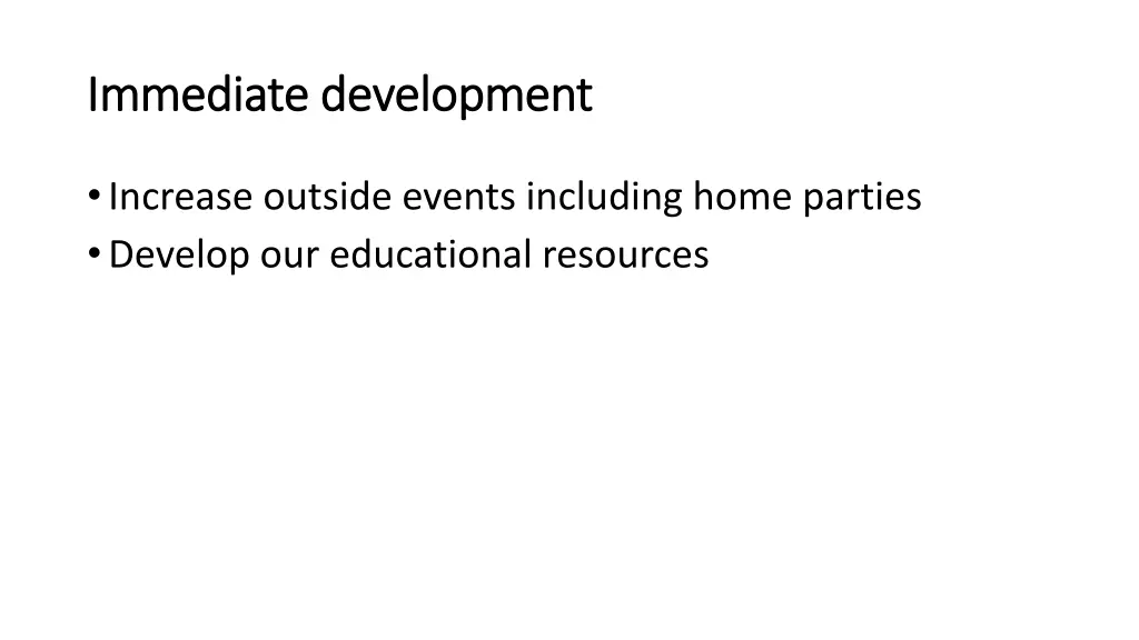 immediate development immediate development 1