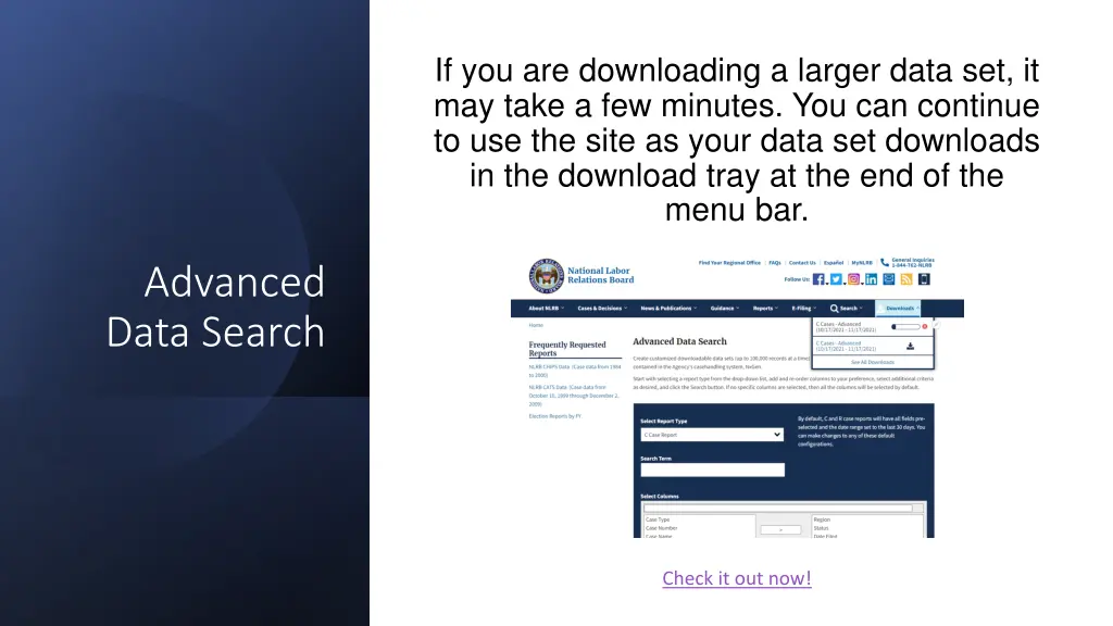 if you are downloading a larger data