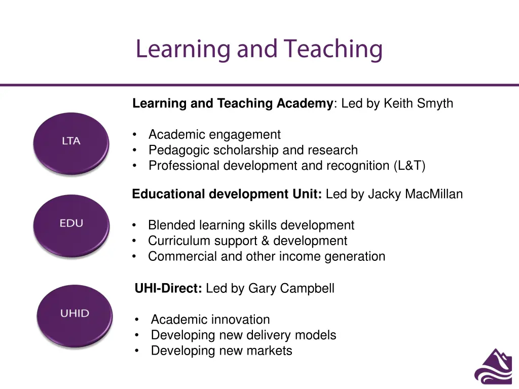 learning and teaching academy led by keith smyth