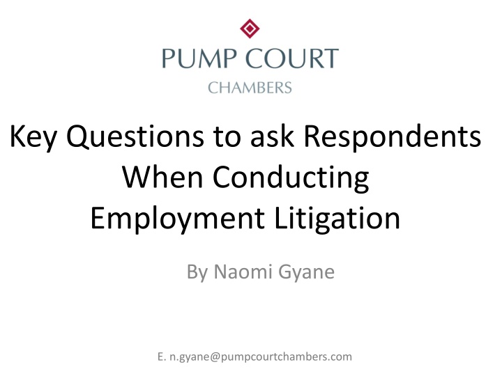 key questions to ask respondents when conducting