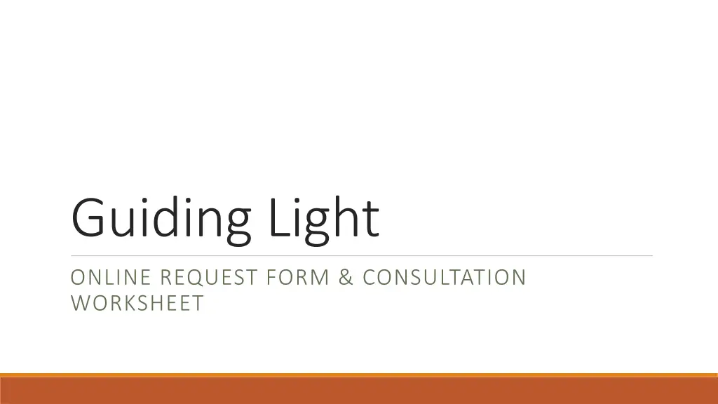 guiding light